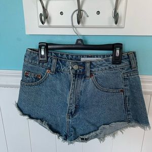 Topshop high rise Jean shorts